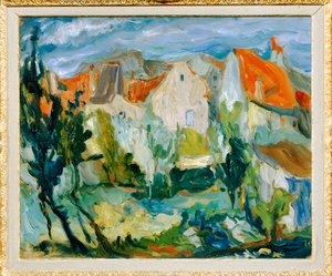Paisagem de Cagne (pintura sobre tela) de Chaim Soutine