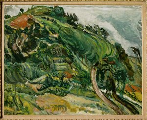 Paisagem com árvores (pintura sobre tela) de Chaim Soutine