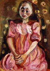 A menina de rosa; La Petite Fille en Rose, 1923-1924 de Chaim Soutine