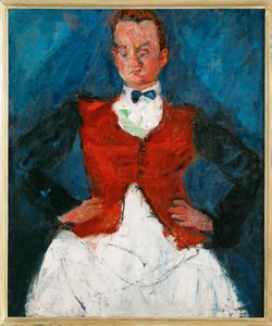 O chefe de mesa, c.1927 (pintura sobre tela) de Chaim Soutine