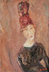 Mulher com um chapéu de 1926 de Chaim Soutine