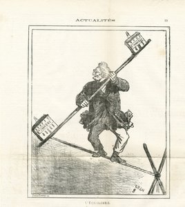 Ilustração de Cham (1819-1879) em Le Charivari de Amédée de Noé