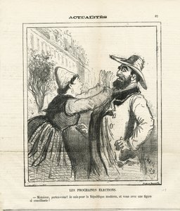 Ilustração de Cham (1819-1879) em Le Charivari de Amédée de Noé