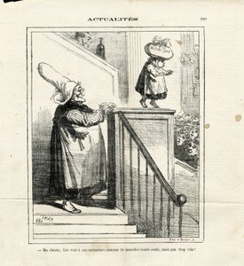 Ilustração de Cham (1819-1879) em Le Charivari de Amédée de Noé