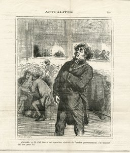 Ilustração de Cham (1819-1879) em Le Charivari de Amédée de Noé