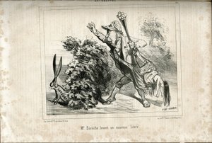 Ilustração de Cham (1819-1879) em Le Charivari de Amédée de Noé