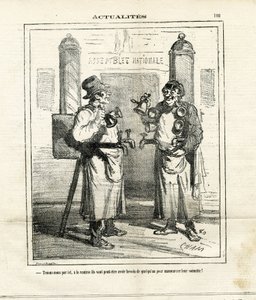 Ilustração de Cham (1819-1879) em Le Charivari de Amédée de Noé