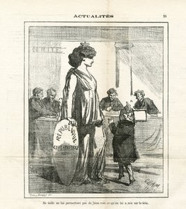 Ilustração de Cham (1819-1879) em Le Charivari de Amédée de Noé