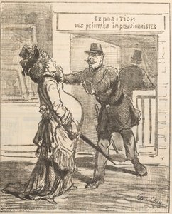 Senhora, não é aconselhável entrar!. Le Charivari, 16 de abril de 1877, 1877.