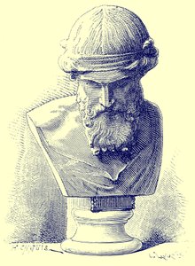 Platão, ilustração de "História de Roma" por Victor Duruy, publicado em 1884 (imagem digitalmente aprimorada) de Chapuis