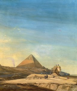 Medição da Esfinge, detalhe das Pirâmides de Menfis de Charles Louis Balzac