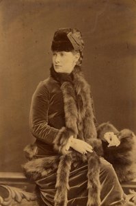 Marie Pavlovna Romanova - Grã-Duquesa Maria Pavlovna da Rússia (1854-1920), de Bergamasco, Charles (Karl) (1830-1896). Fotografia albúmen, c. 1880. Arquivo de Filmes e Fotos do Estado Russo, Krasnogorsk