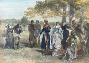Floris V, Conde da Holanda e Zelândia. (imprimir) de Charles (after) Rochussen