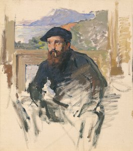 Retrato de Monet c.1884 (óleo sobre tela) de Charles (attr.to) Giron