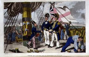 The Quarter Deck before Battle, placa de 