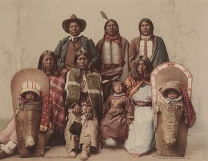 Chefe Ute Severo e família,c. 1885, publicado em 1899 (foto) de Charles A. Nast