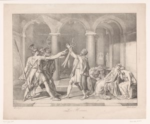 Juramento do Horatii
Les Horaces (título sobre o objecto) de Charles Achille D