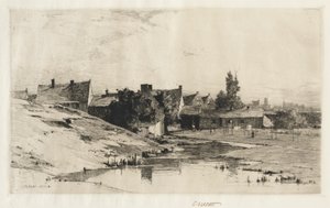 Casas antigas perto de Bruges, 1884-1888.