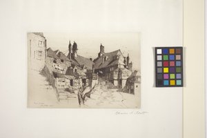 Centeio, Sussex (gravura em papel) de Charles Adams Platt