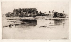O rio Charles, 1890.