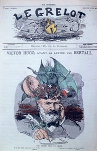 &39;Brain Salad&39;, caricatura de Victor Hugo (1802-85) da capa de &39;Le Grelot&39;, junho de 1871