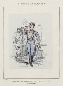 Diretor de figurino do Telegraphs, Citizen Pauvert de Charles Albert d Arnoux Bertall