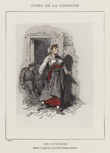 Um cidadão, Preposed à guarda da rua de Lille, Faubourg St-Germain de Charles Albert d Arnoux Bertall