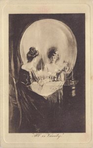 Tout est vanite - All is Vanity par Gilbert, Charles Allan (1873-1929), c. 1900 - Litografia - Coleção Particular de Charles Allan Gilbert