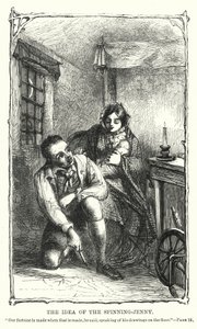 A ideia da spinning-jenny (gravura) de Charles Altamont Doyle