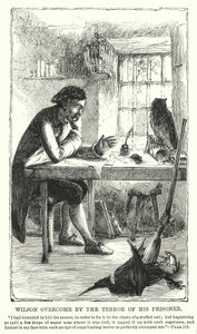 Wilson vencido pelo terror do seu prisioneiro (gravura) de Charles Altamont Doyle
