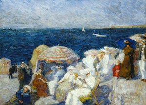 Na praia, Dieppe; Na praia, Dieppe, 1907 de Charles Andre Fridit
