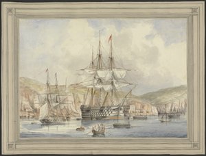Vista em Malta, ca. 1849 de Charles Andrew Dyce