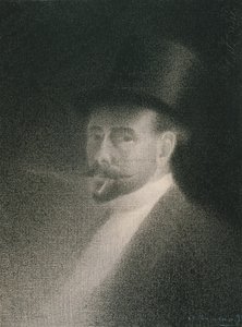 Auto-Retrato, 1892 (Conté crayon em papel branco a bordo)