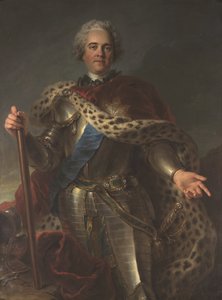 Herman Moritz Conde da Saxónia (1696-1750), chamado Marechal de França de Charles Antoine Coypel