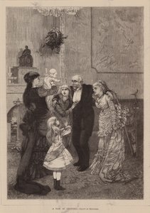 Um par de muletas (gravura) de Charles Auguste (1841-1905) (after) Loye