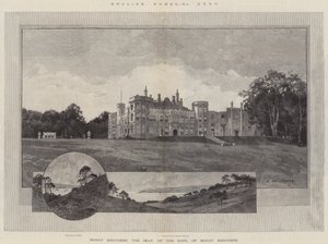 Casas inglesas, monte Edgcumbe, o assento do conde do monte Edgcumbe