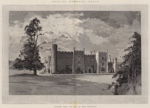 Casas inglesas, abadia de Wycombe, o assento de Earl Carrington de Charles Auguste Loye
