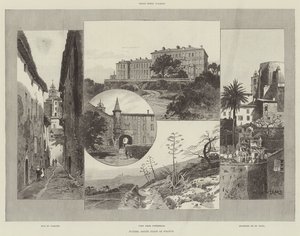 Hyeres, costa sul da França de Charles Auguste Loye