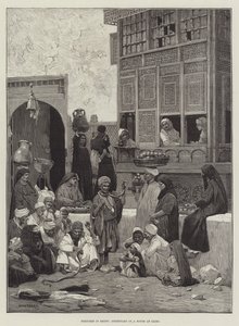 Esboços no Egito, Pátio de uma casa no Cairo
