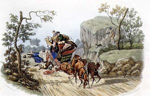 "Acidentes vão acontecer aos Melhores Treinadores Nomeados!", gravado por R.G. Reeve (fl.1811-37) pub. por Thomas McLean de Charles B. (after) Newhouse