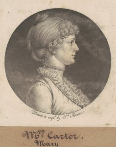 Maria Nelson Carter de Charles B. J. Févret de Saint Mémin