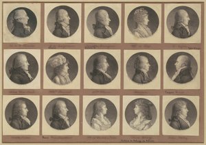 Coleção de Retratos de Saint-Mémin, Grupo 1 de Charles B. J. Févret de Saint Mémin