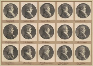 Saint-Mémin Collection of Portraits, Group 46 de Charles B. J. Févret de Saint Mémin