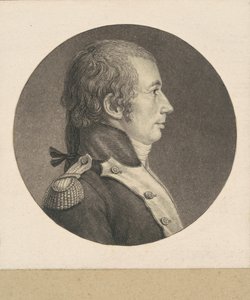 Coronel não identificado da infantaria francesa de Charles B. J. Févret de Saint Mémin