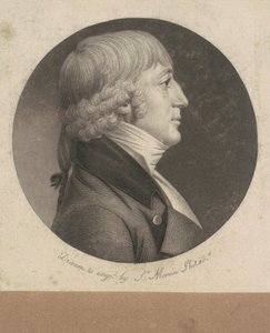 Homem não identificado de Charles B. J. Févret de Saint Mémin