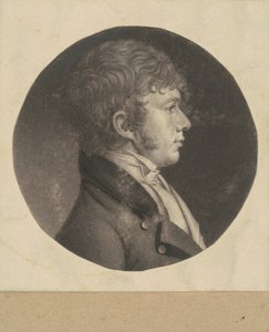 Homem não identificado de Charles B. J. Févret de Saint Mémin