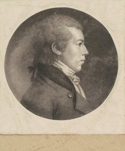Homem não identificado de Charles B. J. Févret de Saint Mémin