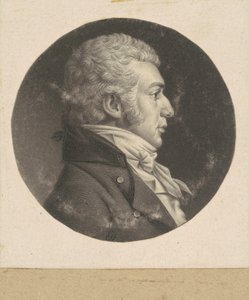 Homem não identificado de Charles B. J. Févret de Saint Mémin