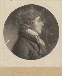 Homem não identificado de Charles B. J. Févret de Saint Mémin