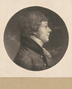 Homem não identificado de Charles B. J. Févret de Saint Mémin